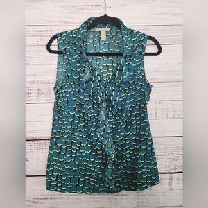 Banana Republic S Ruffle Front Blouse